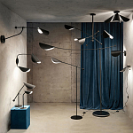 Бра с поворотным плафоном Aracea Black Wall Lamp варинант исполнения - 4 | Loft Concept во Владивостоке