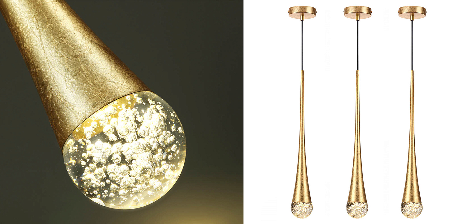 Подвесной светильник Golden Drop Lamp Подвесной светильник Golden Drop Lamp - Loft-Concept во Владивостоке