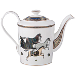 Чайный сервиз из фарфора с изображением лошадей на 6 персон 15 предметов Porcelain Horse Set  варинант исполнения - 2 | Loft Concept во Владивостоке