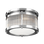 Потолочный светильник с цилиндрическим плафоном из рифленого прозрачного стекла Feiss варинант исполнения - 1 | Loft Concept во Владивостоке