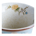 Ваза из голубого фарфора с бронзовыми элементами Blue Garden варинант исполнения - 4 | Loft Concept во Владивостоке