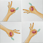 Плитка дизайнерская с рисунком Лимон варинант исполнения - 1 | Loft Concept во Владивостоке