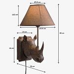 Бра Носорог Rhinoceros варинант исполнения - 7 | Loft Concept во Владивостоке