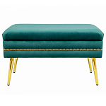 Мягкая банкетка с зоной для хранения Casket Green варинант исполнения - 1 | Loft Concept во Владивостоке