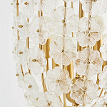 Подвесной светильник декорированный цветами из стекла Lightness of Flowers варинант исполнения - 2 | Loft Concept во Владивостоке