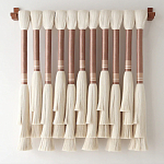 Плетеное настенное украшение с кистями Caballo Wall Hanging варинант исполнения - 3 | Loft Concept во Владивостоке