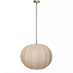 Подвесной светильник с бежевым тканевым абажуром Modern Textured Table Lamp варинант исполнения - 1 | Loft Concept во Владивостоке