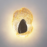 Бра с волнообразным стеклянным плафоном и вставкой из мрамора Liquid Stone варинант исполнения - 8 | Loft Concept во Владивостоке