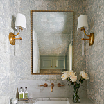 Зеркало прямоугольное в фактурной золотой раме Reflective Fabric варинант исполнения - 2 | Loft Concept во Владивостоке