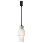 Подвесной светильник со стеклянным рифленым плафоном цилиндрической формы Eliara 13 варинант исполнения - 6 | Loft Concept во Владивостоке