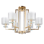 Люстра с 6-ю цилиндрическими плафонами из стекла Laurent варинант исполнения - 1 | Loft Concept во Владивостоке