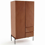 Шкаф с геометрическим рисунком на дверцах Anders Dark Wood варинант исполнения - 2 | Loft Concept во Владивостоке