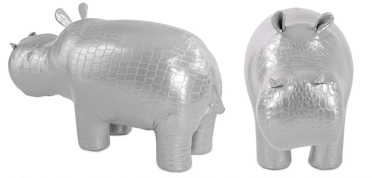 Пуф Бегемот Poof Hippo silver Пуф Бегемот Poof Hippo silver - Loft-Concept во Владивостоке