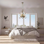 Люстра в виде клетки с цветами Flower Cell варинант исполнения - 4 | Loft Concept во Владивостоке