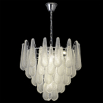 Люстра с подвесками из рифленного стекла в форме капель Textured Glass Chandelier варинант исполнения - 13 | Loft Concept во Владивостоке
