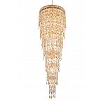 Люстра многоярусная каскадная с хрустальными подвесками Roul Crystal Light варинант исполнения - 5 | Loft Concept во Владивостоке