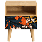 Прикроватная тумба с изображением на ящике Elise Nightstand варинант исполнения - 9 | Loft Concept во Владивостоке