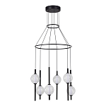 Люстра светодиодная с 6-ю сферическими стеклянными плафонами Splatter варинант исполнения - 3 | Loft Concept во Владивостоке