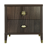 Тумба прикроватная с двумя ящиками Elsa Dreams Walnut варинант исполнения - 5 | Loft Concept во Владивостоке