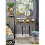 Зеркало с бронзовой подставкой в виде дерева и фарфоровыми птичками на голубом основании Eden Garden варинант исполнения - 3 | Loft Concept во Владивостоке