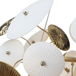 Люстра с белыми и золотистыми цветами Dahlia Flowers Lamp варинант исполнения - 7 | Loft Concept во Владивостоке