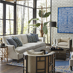 Приставной стол с металлическим золотым  основанием и чёрной столешницей Paradigm варинант исполнения - 2 | Loft Concept во Владивостоке