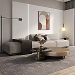 Комплект их 2-х круглых дизайнерских журнальных столов Difelap варинант исполнения - 2 | Loft Concept во Владивостоке