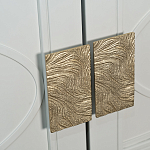 Шкаф бежевый двухдверный с полками и штангой Eccentricity варинант исполнения - 3 | Loft Concept во Владивостоке