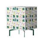 Тумба  с рисунком ShortT Pina Colada Green варинант исполнения - 3 | Loft Concept во Владивостоке