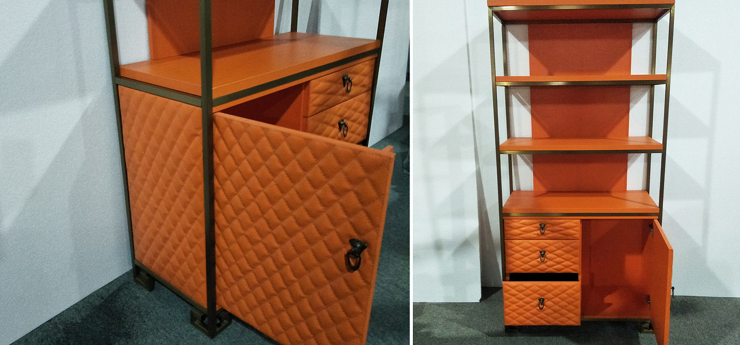 Стеллаж Bookcase Leather Capitone Стеллаж Bookcase Leather Capitone - Loft-Concept во Владивостоке