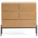 Комод с геометрическим рисунком на ящиках Anders Light Wood варинант исполнения - 2 | Loft Concept во Владивостоке