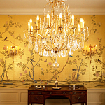 Обои ручная роспись Badminton Deep Rich Gold gilded paper варинант исполнения - 4 | Loft Concept во Владивостоке