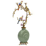 Фарфоровый подсвечник с бронзовым декором Eden Garden варинант исполнения - 2 | Loft Concept во Владивостоке