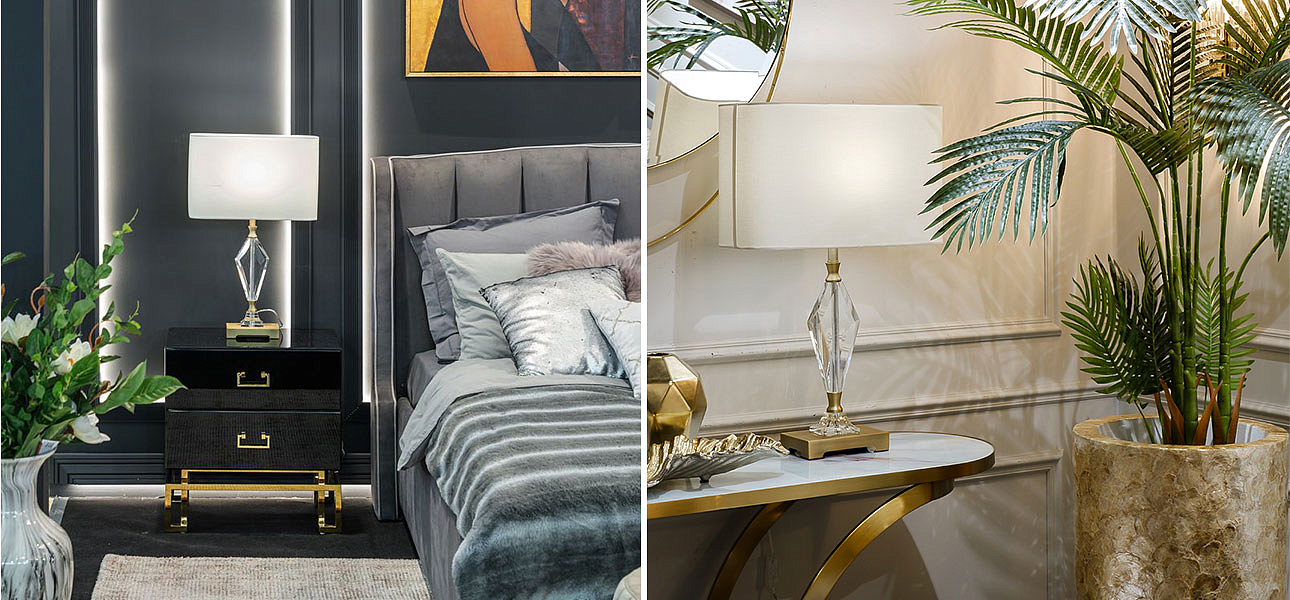 Настольная лампа Glass Diamond Decor Настольная лампа Glass Diamond Decor - Loft-Concept во Владивостоке