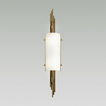 Бра с цилиндрическим белым плафоном на бронзовом основании с вертикальным декором из металлических трубок Sohne варинант исполнения - 2 | Loft Concept во Владивостоке