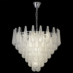 Люстра с подвесками из рифленного стекла в форме капель Textured Glass Chandelier варинант исполнения - 5 | Loft Concept во Владивостоке