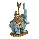 Подсвечник в виде слона из фарфора с бронзовыми элементами Elephant in the Garden of Eden варинант исполнения - 3 | Loft Concept во Владивостоке