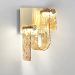 Бра волнистой формы из фактурного стекла Wave варинант исполнения - 6 | Loft Concept во Владивостоке