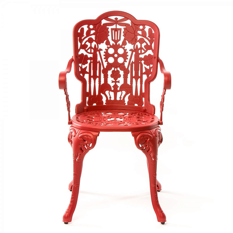 Стул Seletti Industry Collection ALUMINIUM ARMCHAIR – RED Красный Стул Seletti Industry Collection ALUMINIUM ARMCHAIR – RED Красный во Владивостоке | Loft Concept