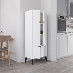 Комод белый с 4-мя дверцами на металлических ножках SPARK MULTIPURPOSE CABINET WHITE варинант исполнения - 7 | Loft Concept во Владивостоке