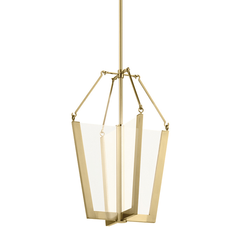  Подвесной светильник золотого цвета в форме фонаря Kichler Золотой во Владивостоке | Loft Concept 