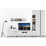 Полка навесная белая открытая Strict Lines  варинант исполнения - 6 | Loft Concept во Владивостоке