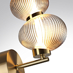 Бра с 2-мя рифлеными стеклянными шарами Marcelh Light варинант исполнения - 8 | Loft Concept во Владивостоке