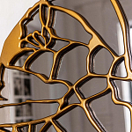 Зеркало кругле в декоративной раме золотого цвета Golden Ratio варинант исполнения - 2 | Loft Concept во Владивостоке