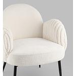 Полукресло Wave Stripes букле белый варинант исполнения - 2 | Loft Concept во Владивостоке