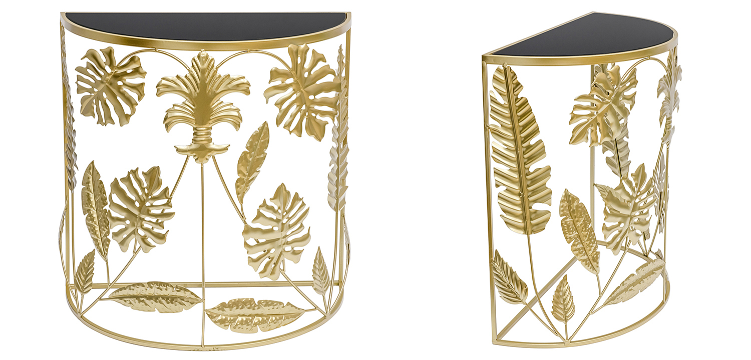 Консоль Tropical Gold Leaves Console Консоль Tropical Gold Leaves Console - Loft-Concept во Владивостоке