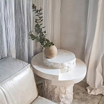 Дизайнерский журнальный стол цилиндрической формы фактурный Mylepen варинант исполнения - 3 | Loft Concept во Владивостоке