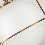 Подвесной светильник с белым плафоном в форме шара в арочной подвеске Hinkley варинант исполнения - 18 | Loft Concept во Владивостоке