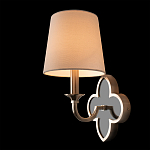 Бра с белым текстильным абажуром и фигурным основанием с зеркальной вставкой Vitorino варинант исполнения - 21 | Loft Concept во Владивостоке