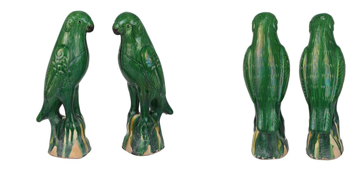 Статуэтка Green Parrot Porcelain Статуэтка Green Parrot Porcelain - Loft-Concept во Владивостоке